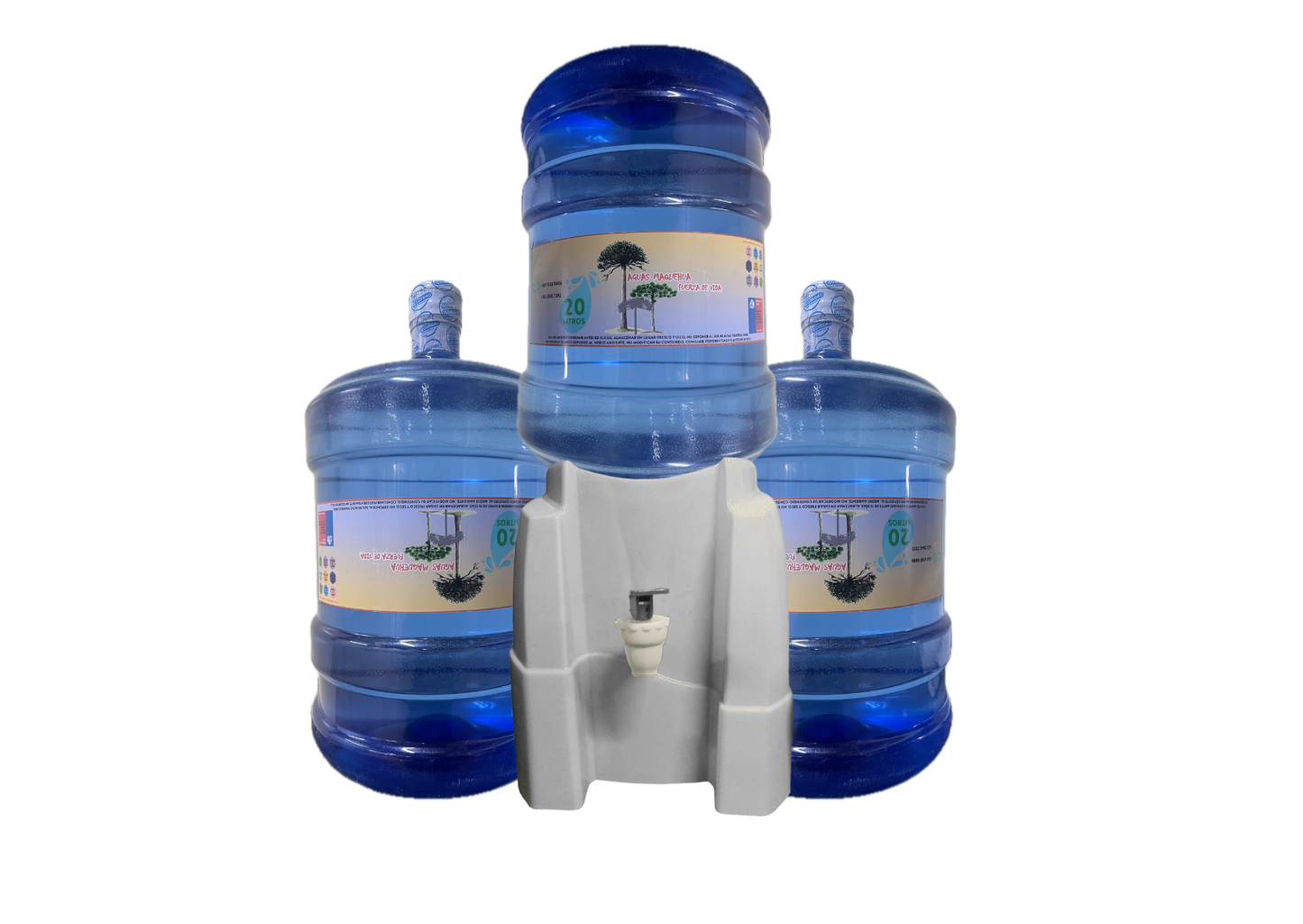 PROMO DISPENSADOR BASICO + 3 BIDONES DE AGUA PURIFICADA 20 LTS