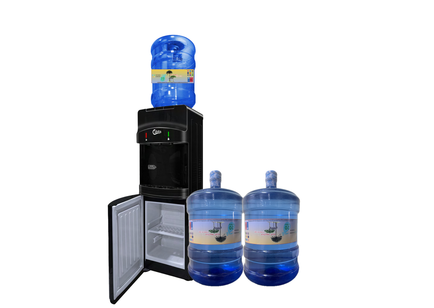 PROMO DISPENSADOR CB-129F + 3 BIDONES DE AGUA PURIFICADA 20 LTS